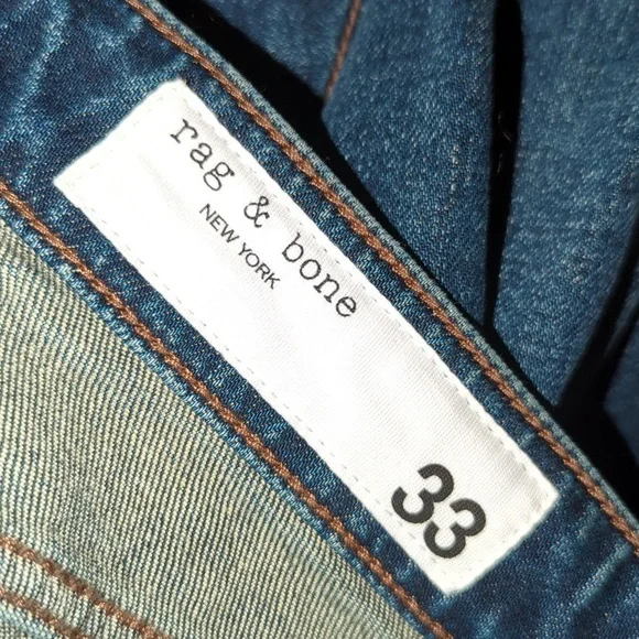 Rag & Bone Jeans "Casey High-Rise Ankle Flare" Dark Wash size 33